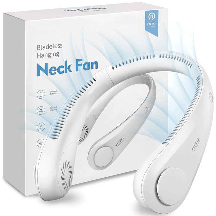 Portable Neck Fan Air Conditioner – Bladeless Rechargeable Cooling Fan