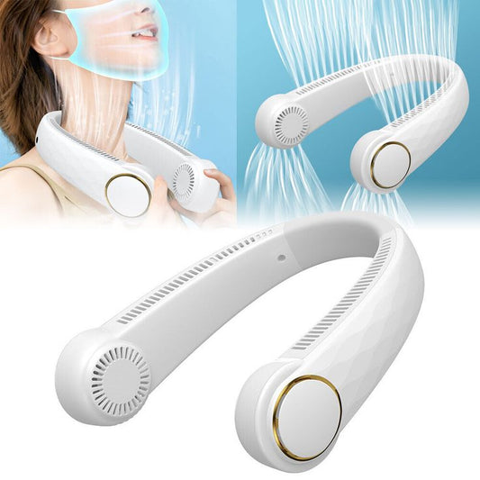Portable Neck Fan Air Conditioner – Bladeless Rechargeable Cooling Fan